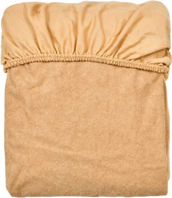 Blufurn Fitted Double Size Breathable, Stretchable, Waterproof Mattress Cover(Beige)