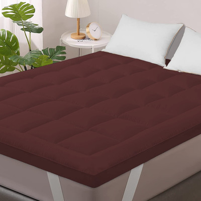 Cashmera Elastic Strap King Size Breathable, Waterproof Mattress Cover(Maroon)