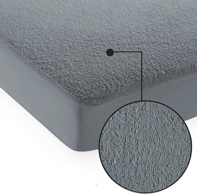 Kavya Enterprises Elastic Strap Queen Size Breathable, Stretchable, Waterproof Mattress Cover(Grey)