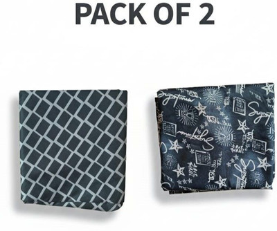 Gudheniya Enterprises King Size Elastic Strap Polycotton Waterproof Mattress Cover(Black, Blue)