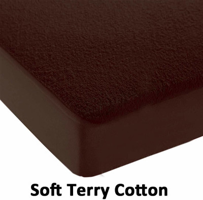 Magixy Fitted King Size Stretchable, Waterproof Mattress Cover(Brown)
