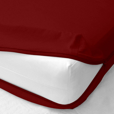 Amar Homes Zippered King Size Waterproof Mattress Cover(Maroon)