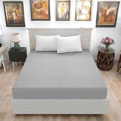 Luxurious Life Elastic Strap Single Size Mattress Cover(Grey)