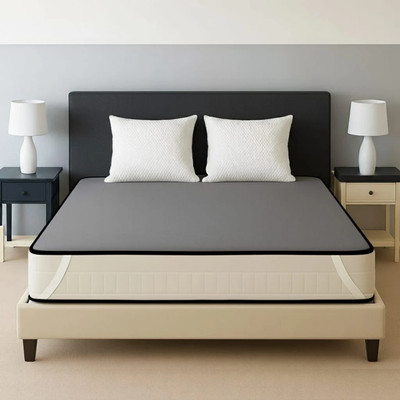 tag24 Elastic Strap King Size Waterproof, Breathable, Stretchable Mattress Cover(Grey)