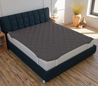 Relaxfeel Elastic Strap King Size Stretchable, Waterproof Mattress Cover(Grey)