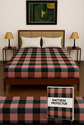 ASenterprises Zippered Double Size Breathable Mattress Cover(Multicolor)