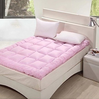 Texlux Mattress Topper Queen Size Waterproof Mattress Cover(Pink)