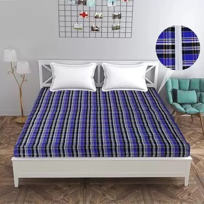 Mistik Zippered Single Size Breathable Mattress Cover(Blue)
