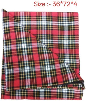 FLORAHANDLOOM Zippered Double Size Breathable Mattress Cover(Red)