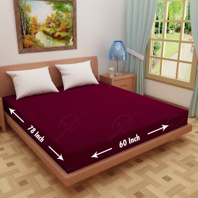 Dream Care Fitted Queen Size Waterproof Mattress Cover(Maroon)