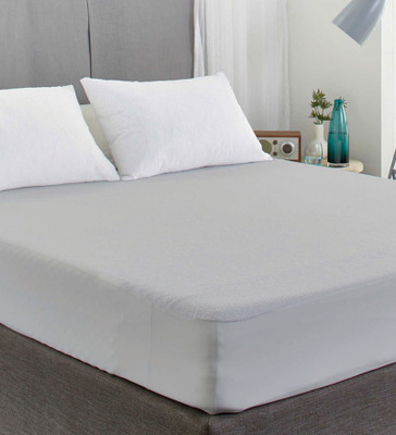 Barbarik Fitted Single Size Breathable, Stretchable, Waterproof Mattress Cover(Grey)