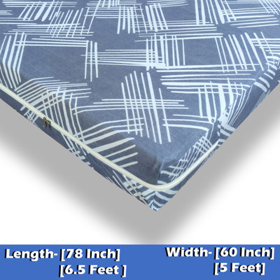 wellfit Zippered Queen Size Breathable Mattress Cover(Grey)