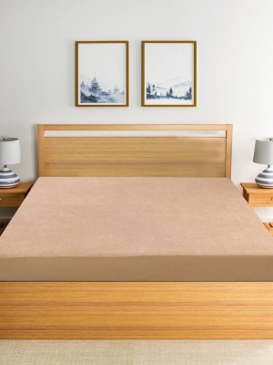 Flo Mattres Fitted King Size Breathable, Stretchable, Waterproof Mattress Cover(Beige)