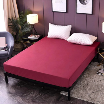 Kittenbite Elastic Strap Queen Size Breathable, Stretchable, Waterproof Mattress Cover(Maroon)