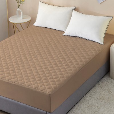Relaxfeel Fitted King Size Waterproof Mattress Cover(Beige)