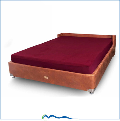sleepandhealth Elastic Strap Queen Size Waterproof Mattress Cover(Maroon)
