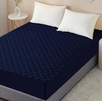 Comfowell Fitted Single Size Waterproof Mattress Cover(Blue)