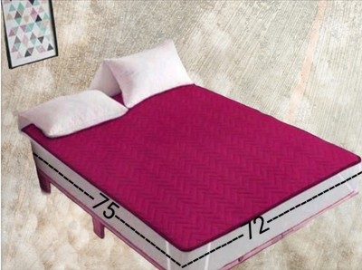 xperanto Elastic Strap King Size Breathable, Waterproof Mattress Cover(Maroon)