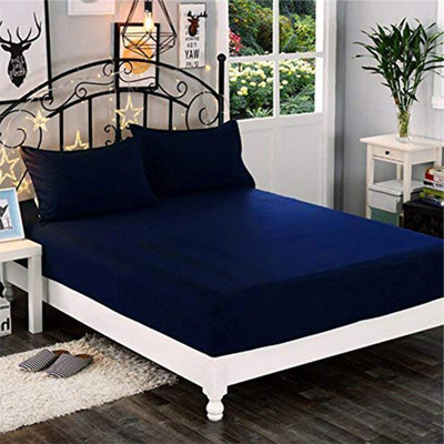 RELEIFE Fitted Single Size Breathable, Stretchable, Waterproof Mattress Cover(Blue)