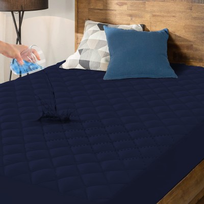 TUNDWAL'S Fitted Single Size Waterproof Mattress Cover(Blue)