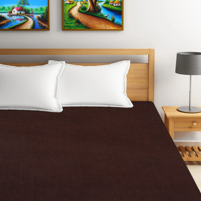 Kittenbite King Size Fitted Terry Cotton Breathable, Stretchable, Waterproof Mattress Cover(Brown)