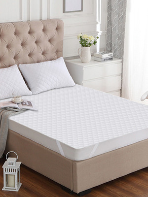Kamyaart Elastic Strap King Size Breathable, Stretchable, Waterproof Mattress Cover(White)