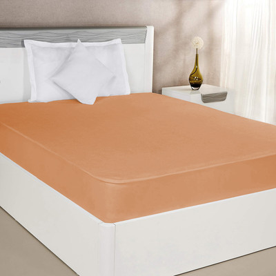 Vocal Store Zippered Queen Size Breathable, Stretchable, Waterproof Mattress Cover(Beige)