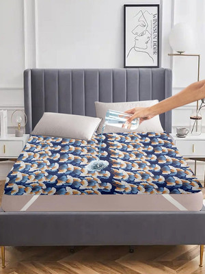 WINNSUN Elastic Strap King Size Waterproof Mattress Cover(Multicolor)