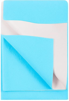 VHH Mattress Topper Double Size Waterproof Mattress Cover(Blue)