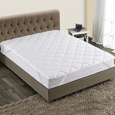 Relaxfeel Elastic Strap Queen Size Stretchable, Waterproof Mattress Cover(White)