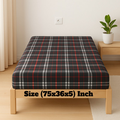 COMFQRT CARE Single Size Zippered Cotton Breathable Mattress Cover(Black)