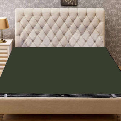 thesagartrade Elastic Strap Single Size Waterproof, Stretchable, Breathable Mattress Cover(Green)
