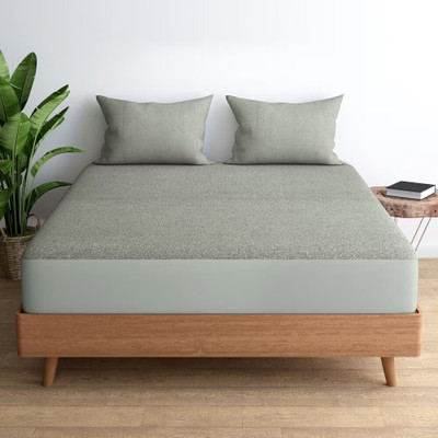 Mahaveer Elastic Strap King Size Waterproof Mattress Cover(Grey)
