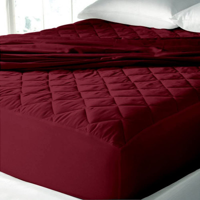 Comfowell Fitted Single Size Waterproof Mattress Cover(Red)