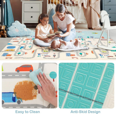 KedarKantha PP (Polypropylene) Baby Play Mat(Multicolor, Free)