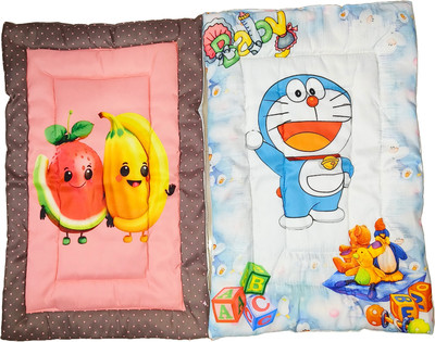 Clothina New Born Baby Godadi Pack Of 2 Bed Mattress,Godari,Sleeping Mattress(Baby Pink, Blue)