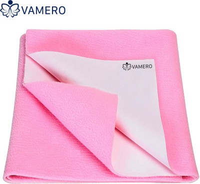 VAMERO Cotton Baby Bed Protecting Mat(Pink, Small)