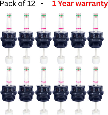 GoodsBazaar Inverter battery water level float indicator cap set 30mm thread pack of 12 Height Gauge