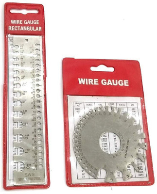 GENMACH Rectangular Wire Gauge & SWG Wire Gauge /Sizer in British & Metric Marking Gauge