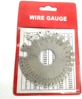 STAR TOOLLS SWG Round Wire Cable Gauge Standard Thickness Gauge & Very Clear NO and Letters Marking Gauge
