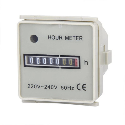 pryde Digital Hour Meter Gauge Square 220-240V AC Ring Gauge