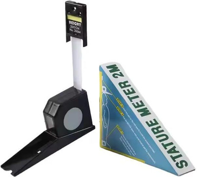 Pace-Innovations 2M Height Stature Meter, Measuring Tape Ruler Gauge Retractable Wall Mount Height Gauge