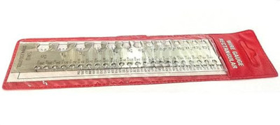 AASTHA TOOLS Premium Quality Rectangular Wire Gauge S.W.G Stainless Steel Radius Gauge