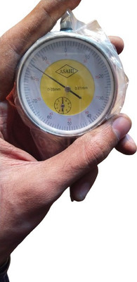 Azlaan Dial Indicator Gauge 0-25mm/0.01mm High Accuracy Measurement Instrument Tools Dial Indicator