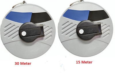 NSK TOOLS 30 Meter And 15 Meter Fiber Glass Measuring Tape (Set Of 2 Pcs) Measurement Tape(30 m)