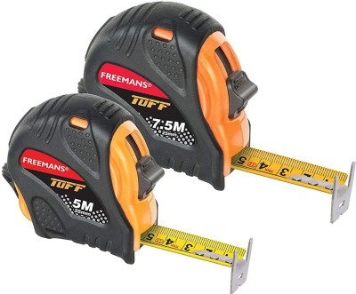 FREEMANS Tuff 5m 25mm + Tuff 7.5m 25mm Measuring Tapes Measurement Tape(25 mm)