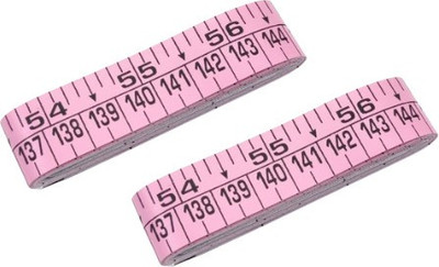 ERHIndia (2 Pcs) Tailoring Tape Pink for Sewing Machine Tailoring Measurement Tape(152 cm)
