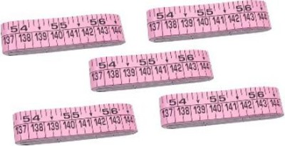 ERHIndia (5 Pcs) Tailoring Tape Pink Fashion Designing Tailoring ThingsTool Sewing Measurement Tape(152 cm)