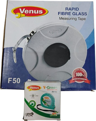 Precise Combo Pack of 50 Meter Measuring Tape with 5 Meter Measuring Tape Measurement Tape(50 m)