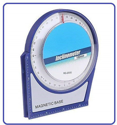 dinojames Inclinometer Protractor Tilt Level Meter Angle Finder Measurement Tape(90 mm)